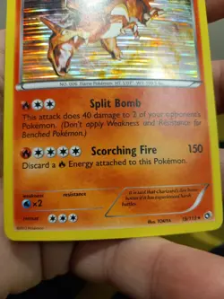 Pokemon TCG: Holo Rare Charizard 19/113 Legendary Treasures - Image 5