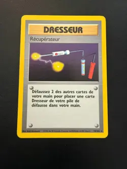 Pokemon Item Finder Dresseur Recuperateur French Base Set 74/102 LP - Image 1
