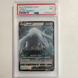 Pokemon Lugia V Ultra Rare Holo PSA 9 138/195 Silver Tempest 2022 - Image 1