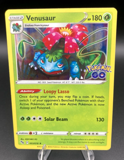 Venusaur - 003/078 Pokemon GO (PGO) Holo Rare NM - Image 1