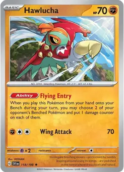 Hawlucha (118/198) [Scarlet & Violet: Base Set] Lightly Played Holofoil Pokemon - Image 1