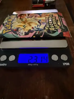 2026 Pokemon Ascended Heroes Booster Pack 23.14 G (Ex Heavy) (Poss God Pack!!) - Image 1