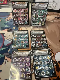 Pokemon Trainer Card Peru Album Sticker Set Box Hits - Image 2