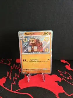 Pokemon TCG Baby Shiny Naclstack Holo Rare 177/091 Sv: Paldean Fates - Image 1