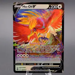 Ho-Oh V 140/195 Ultra Rare SWSH12: Silver Tempest Pokemon TCG NM - Image 1