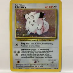 Clefairy Pokemon Holo 1999 Base Set 5/102 (2) - Image 1