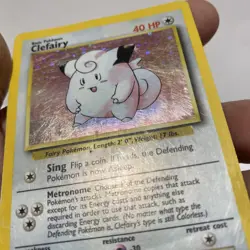 Clefairy Pokemon Holo 1999 Base Set 5/102 (2) - Image 3