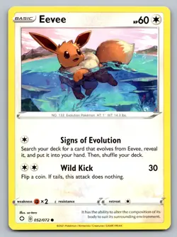 Pokemon TCG Shining Fates Eevee 052/072 - Image 1