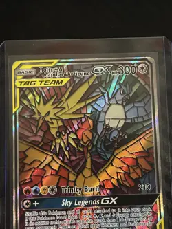 Pokemon Moltres & Zapdos & Articuno GX TAG TEAM SM210 Promo Holo English - Image 1