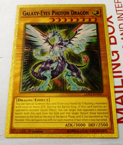 Gold Foil Galaxy-Eyes Photon Dragon Custom Fan Made Trading Card YuGiOh - Image 1