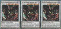 3x Hot Red Dragon Archfiend Abyss | DUPO-EN057 | UR | 1st Ed | NM | YuGiOh - Image 1