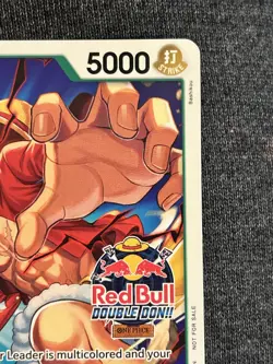 Monkey.D.Luffy PRB02-005 NM Red Bull Double Don Event Stamp Participation Promo - Image 5