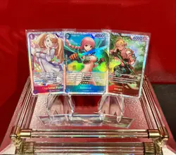 One Piece OP10-11 SR Lot 3 Super Rare Super Clean Rebecca Charlotte Hibari NEW - Image 1