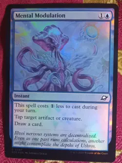 FOIL MEntal Modulation Edge of Eternities Magic The Gathering MTG Blue Card - Image 1