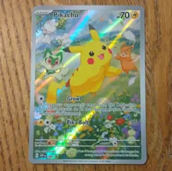 Pokemon TCG Pikachu 088 SV: Scarlet & Violet Promo Holo 2024 Basic 70 HP Card - Image 1