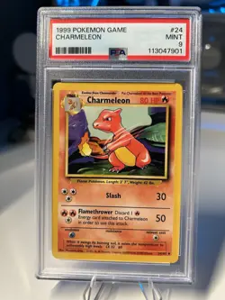 Pokemon TCG Charmeleon Base Set, 24/102, Regular Card 1999-2000 Wizards - Image 1