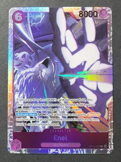 Enel SR OP15-060 ENGLISH ONE PIECE Card Adventure on KAMI’s Island Foil N/M - Image 1