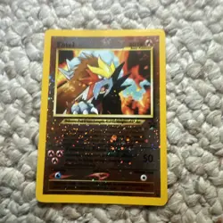 Entei 34 Reverse Holo WOTC Black Star Promo Pokemon Card - Image 1