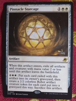 Pinnacle Starcage Edge of Eternities Magic The Gathering MTG Rare White Artifact - Image 1