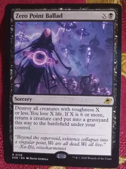 Zero Point Ballad Edge of Eternities Magic The Gathering MTG Black Sorcery Card - Image 1