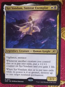 Syr Vondam, Sunstar Exemplar Edge of Eternities Magic The Gathering MTG rare - Image 1