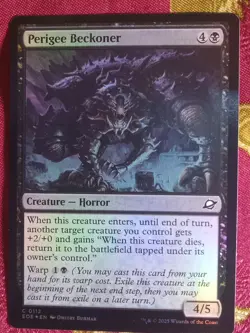 FOIL Perigee Beckoner Edge of Eternities Magic The Gathering MTG BLack Card - Image 1