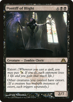 Pontiff of Blight #27 (MP) Dragon's Maze DGM Magic MTG - Image 1