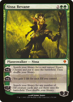 Nissa Revane #170 (MP) Zendikar ZEN Magic MTG - Image 1