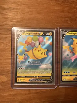 Surfing Pikachu & Flying Pikachu V & VMAX Set Pokemon TCG Celebrations Near Mint - Image 2