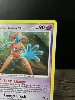 Deoxys 1/146 Legends Awakened Pokemon TCG 2008 LP - Image 3