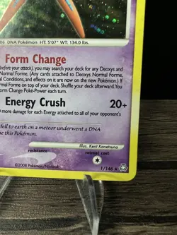 Deoxys 1/146 Legends Awakened Pokemon TCG 2008 LP - Image 5