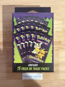 Pokemon TCG Trick or Trade Hanger Box with 15 Packs Brand New Sealed - Image 1