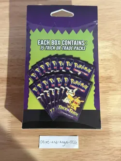 Pokemon TCG Trick or Trade Hanger Box with 15 Packs Brand New Sealed - Image 2