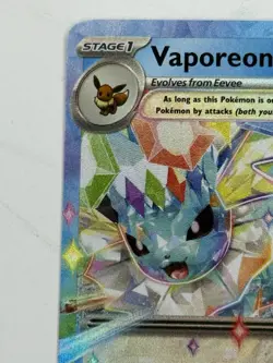 2025 Pokemon Prismatic Evolutions Vaporeon EX #023/131 TCG Near Mint - Image 4