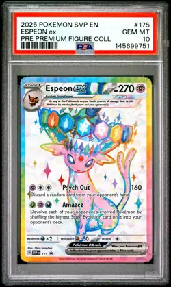 PSA 10 SEQUENTIAL ESPEON EX 175 UMBREON EX 176 BLACK STAR PROMO POKEMON 😍 - Image 2