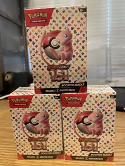 Lot 3 Pokemon TCG | Scarlet & Violet 151 | Booster Bundle | Factory Sealed - Image 1