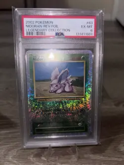 Pokemon Nidoran 83/110 Legendary Collection 2002 Reverse Holo Common PSA 6 - Image 2