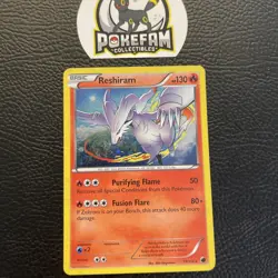 Reshiram 17/116 Plasma Freeze Reverse Holo Pokemon LP - Image 1