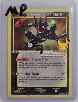 Greninja Gold Star Pokemon Celebrations Promo SWSH144 Holo MP - Image 3