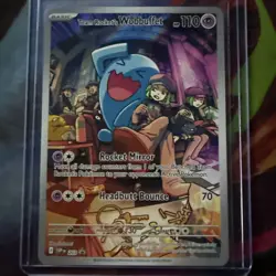 Team Rocket's Wobbuffet SVP 203 - Pokemon TCG Destined Rivals Promo NM - Image 1