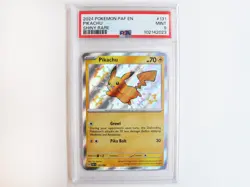 2024 POKEMON PAF EN-PALDEAN FATES SHINY RARE #131 PIKACHU PSA 9 MINT! - Image 1