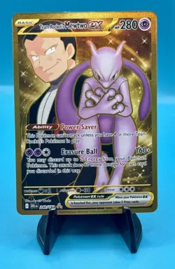 Pokemon TCG Team Rockets Mewtwo EX Destined Rivals 240/182 - Image 1
