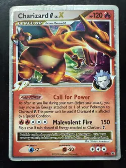 Pokemon Charizard G LV.X DP45 Black Star Promo 2009 Holo Rare (HP) - Image 1