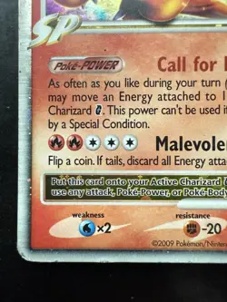 Pokemon Charizard G LV.X DP45 Black Star Promo 2009 Holo Rare (HP) - Image 4