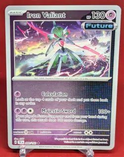 Pokemon Iron Valiant 080/162 Temporal Forces Reverse Holo - Image 1