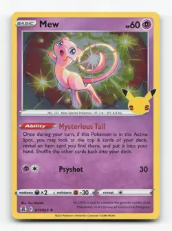 Pokemon TCG - Mew 011/025 Lightly Played Holo Rare Celebrations - Image 1