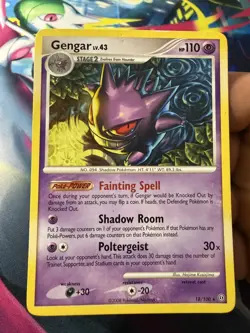 Pokemon TCG Gengar #18/100 English Non-Holo Rare Diamond & Pearl Stormfront - Image 1