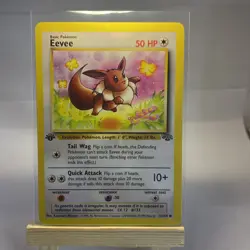 EEVEE 51/64 COMMON JUNGLE POKEMON 1ST EDITION HP - Image 1