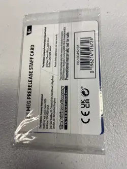 Pokemon TCG Mega Evolution SEALED STAFF Stamped Prerelease Promo Set - Image 4