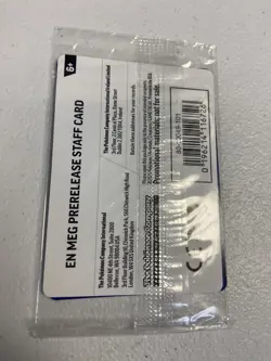 Pokemon TCG Mega Evolution SEALED STAFF Stamped Prerelease Promo Set - Image 5